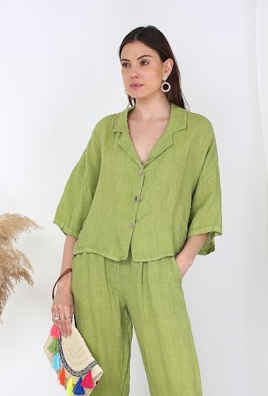 Wholesaler Noéline - Linen Coat, One size (S-XXL)