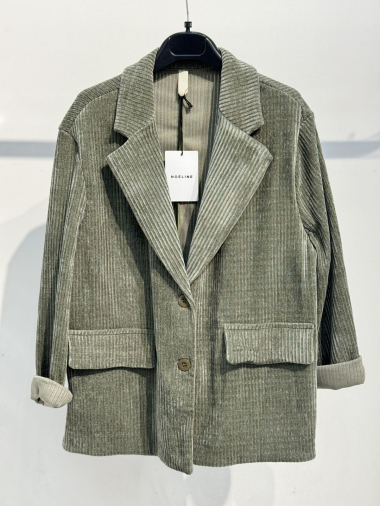 Wholesaler Noéline - Coarse ribbed velvet jacket