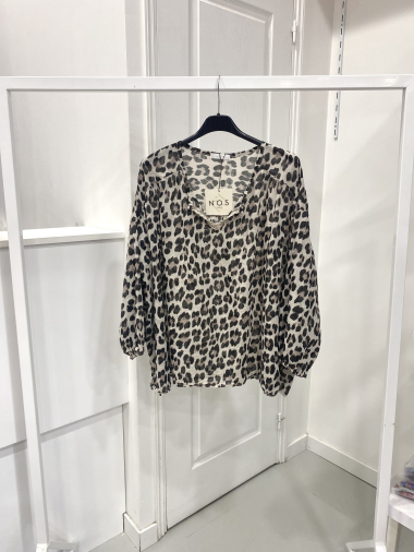 Wholesaler NOS - Leopard print cotton flying top