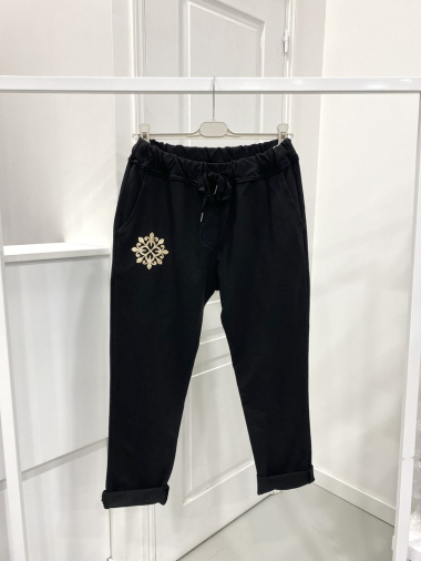Wholesaler NOS - Plain cotton jogging pants with pattern