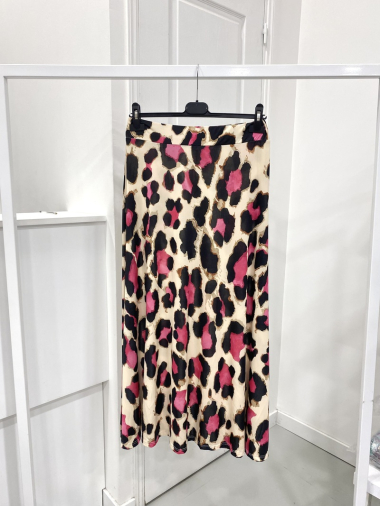 Mayorista NOS - falda con estampado de leopardo