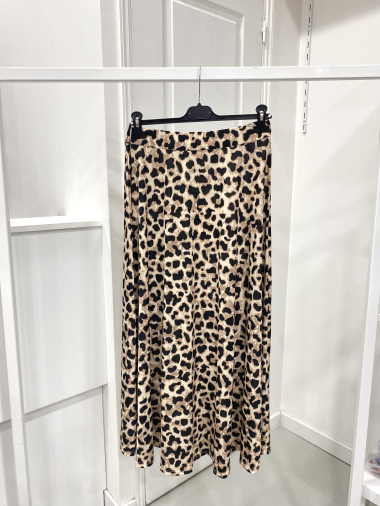 Wholesaler NOS - Flowing leopard print skirt