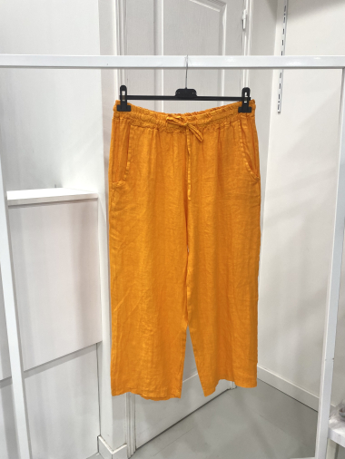 Mayorista NOS - Pantalones cropped de lino