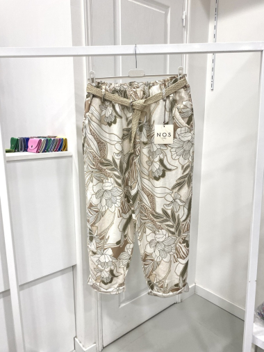 Wholesaler NOS - Printed pants with belt