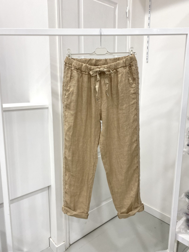 Wholesaler NOS - Linen pants with side stripes