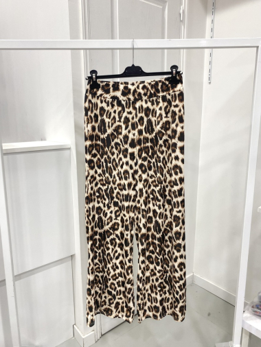 Mayorista NOS - Pantalones fluidos con estampado de leopardo