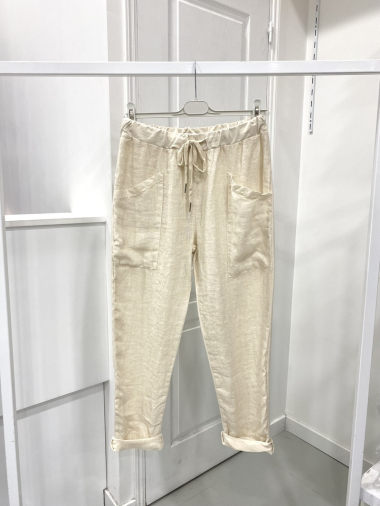 Grossiste NOS - Pantalon lin et coton