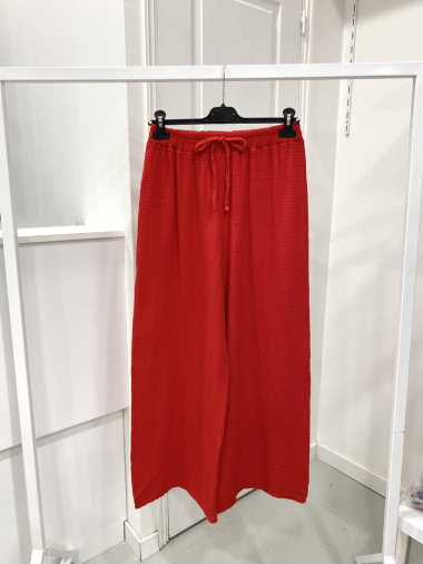 Wholesaler NOS - Plain cotton gauze pants