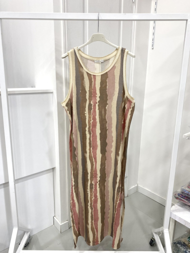 Großhändler NOS - Kleid mit Lurex-Print