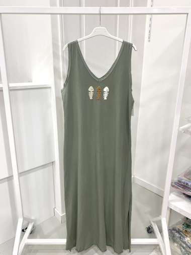Wholesaler NOS - Cotton dress with "three fish" pattern