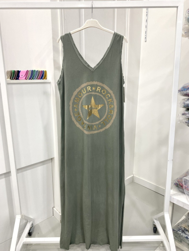 Wholesaler NOS - Long cotton dress with pattern