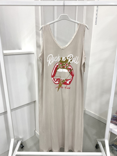 Wholesaler NOS - Long cotton dress with pattern