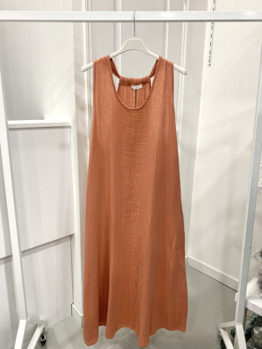 Grossiste NOS - Robe longue en coton couleurs