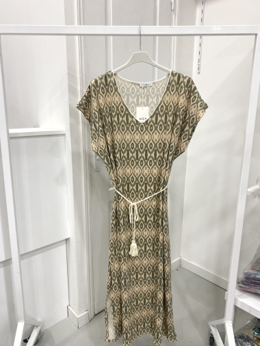 Wholesaler NOS - Printed lurex dress