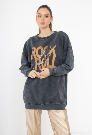 Wholesaler NOS - “ROCK ROLL” sweatshirt dress