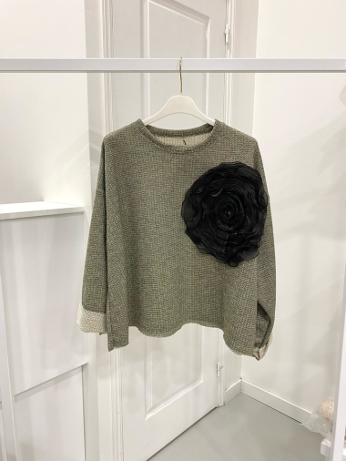 Großhändler NOS - „Blumen“-Sweatshirt