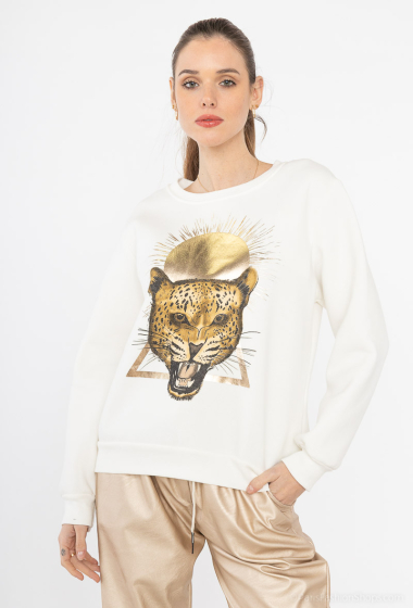 Großhändler NOS - „Leoparden“-Sweatshirt