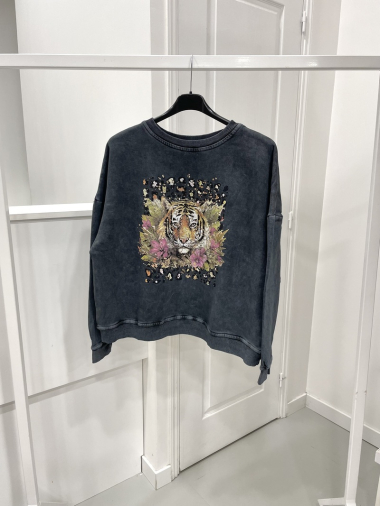 Großhändler NOS - „Tiger“-Sweatshirt