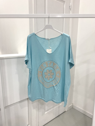 Großhändler NOS - Bedrucktes T-Shirt mit Muster