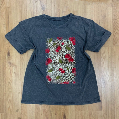 Grossiste NOS - T - shirt à imprimé léopard