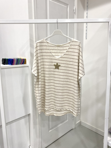 Wholesaler NOS - Star striped t-shirt