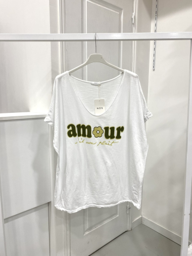 Grossiste NOS - T - shirt avec motif "amour"