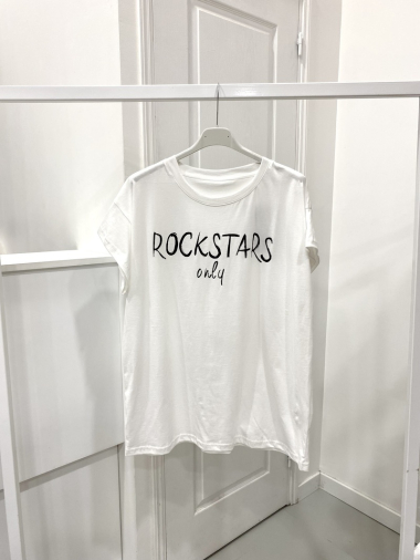 Wholesaler NOS - T-shirt with “ROCK STARS” motif
