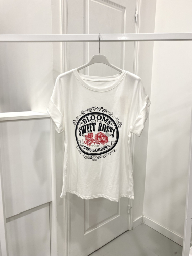 Mayorista NOS - Camiseta blanca estampada