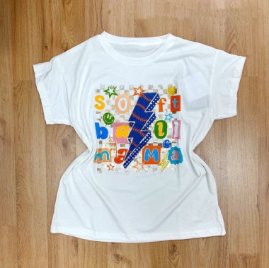 Wholesaler NOS - White printed T-shirt