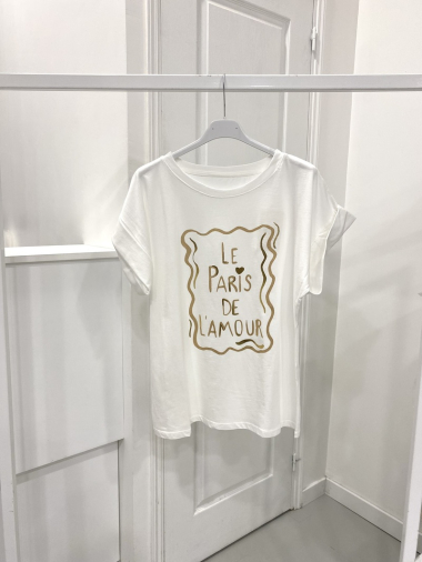 Wholesaler NOS - White t-shirt with pattern