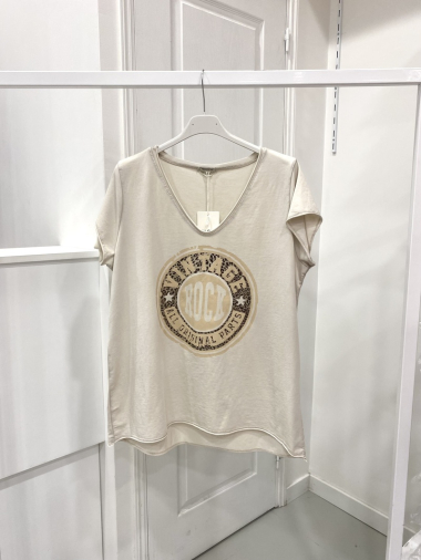 Großhändler NOS - Bedrucktes T-Shirt aus Baumwolle