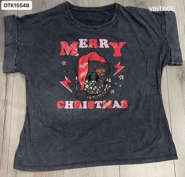 Grossiste NOS - T - shirt " merry christmas "