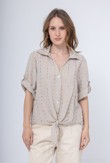 Wholesaler NOTA BENE - Blouse with colored thread