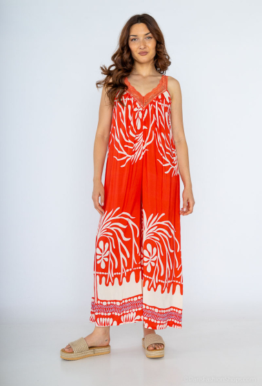 Wholesaler NOTA BENE - Printed jumpsuit with lace