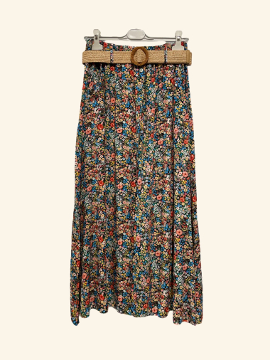 Wholesaler NOTA BENE - Printed skirt with belt