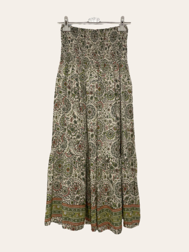 Wholesaler NOTA BENE - Smocked printed skirt