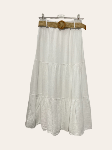 Wholesaler NOTA BENE - Plain skirt with belt