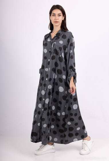 Wholesaler NOTA BENE - Round printed shirt dress