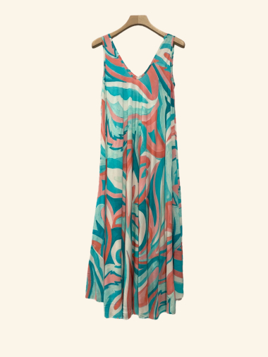 Wholesaler NOTA BENE - Long sleeveless printed dress