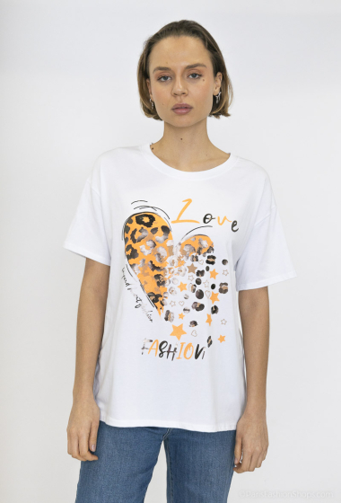 Wholesaler NOTA BENE - Love heart t-shirt
