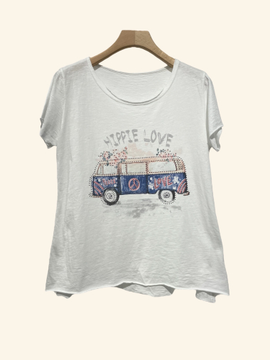Grossiste NOTA BENE - T-shirt Van bleu love