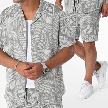 Wholesaler MACKTEN - Textured shirt shorts set
