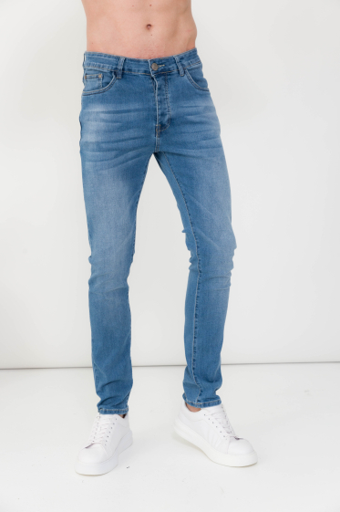 Wholesaler Omnimen - Blue Denim Buttoned Jeans 0591