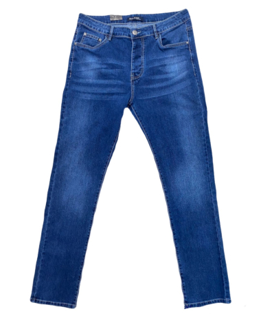 Wholesaler Omnimen - Plus Size Blue Denim Zip Jeans 0589