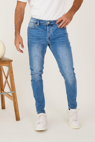 Wholesaler Omnimen - Skinny jeans Washed blue 0211
