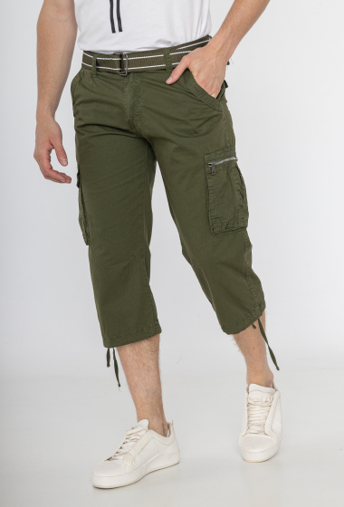 Wholesaler Omnimen - Casual Cotton Cargo Cropped Trousers