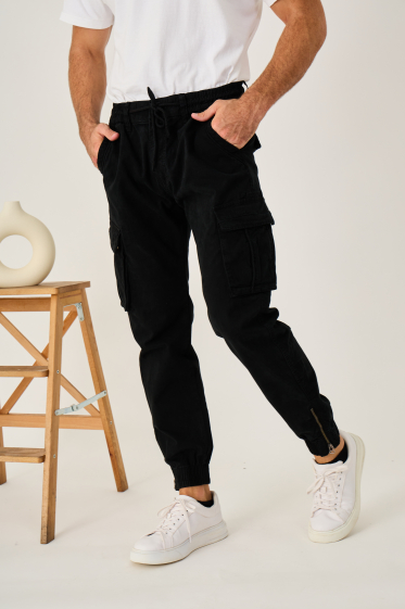 Wholesaler Omnimen - Black Cargo Pants