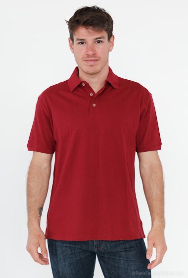 Wholesaler Omnimen - Burgundy polo shirt