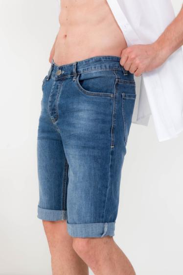 Wholesaler Omnimen - Faded Blue Jeans Shorts