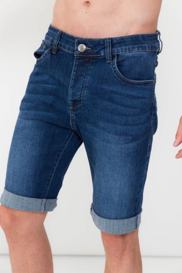 Wholesaler Omnimen - Faded Blue Jeans Shorts